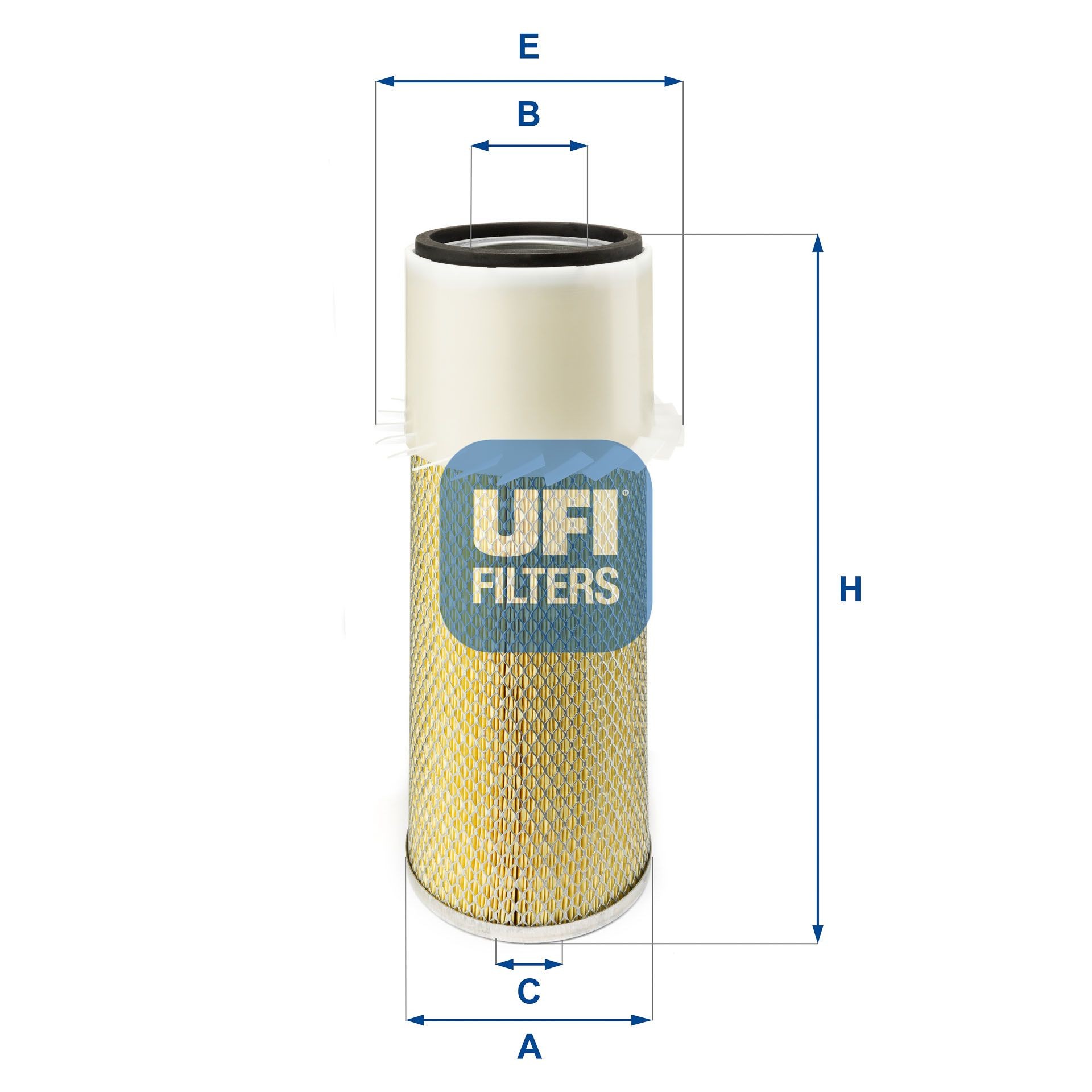UFI 27.932.00 Air filter 392, 392,0mm, 155mm