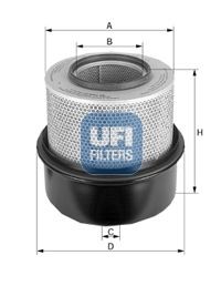 UFI 356mm, 327, 388mm, Filtereinsatz Höhe: 356mm Luftfilter 27.990.00 kaufen