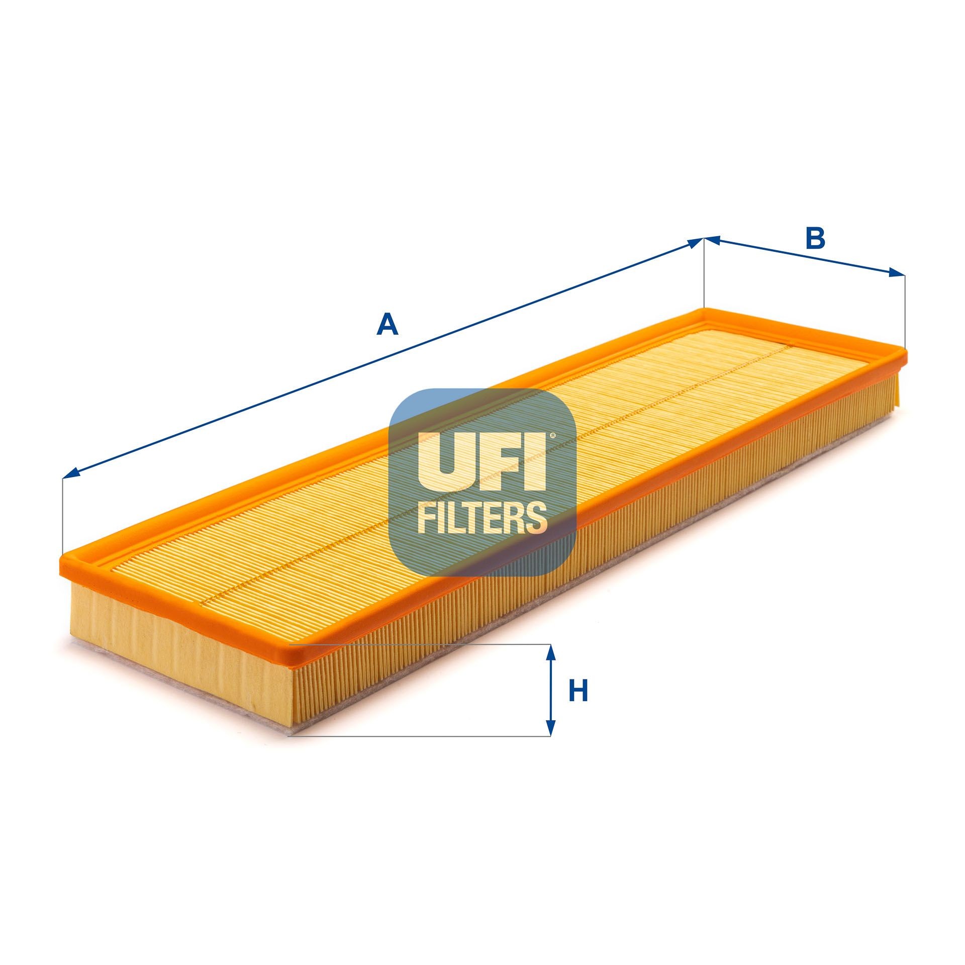 UFI 49mm, 167mm, 576mm, Filter Insert Length: 576mm, Width: 167mm, Height: 49mm Engine air filter 30.003.00 buy