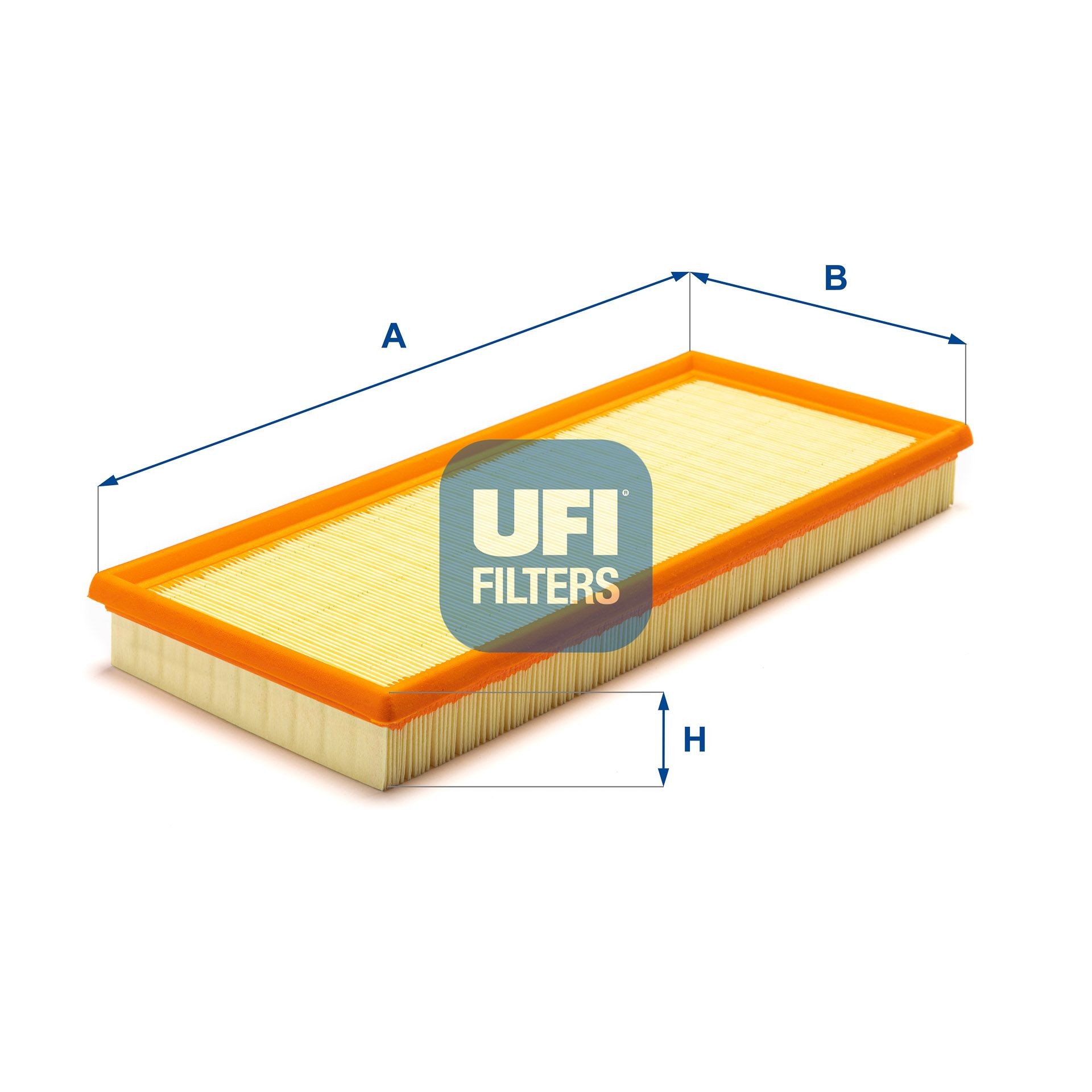 UFI 30.071.00 Air filter 42mm, 166mm, 395mm, Filter Insert