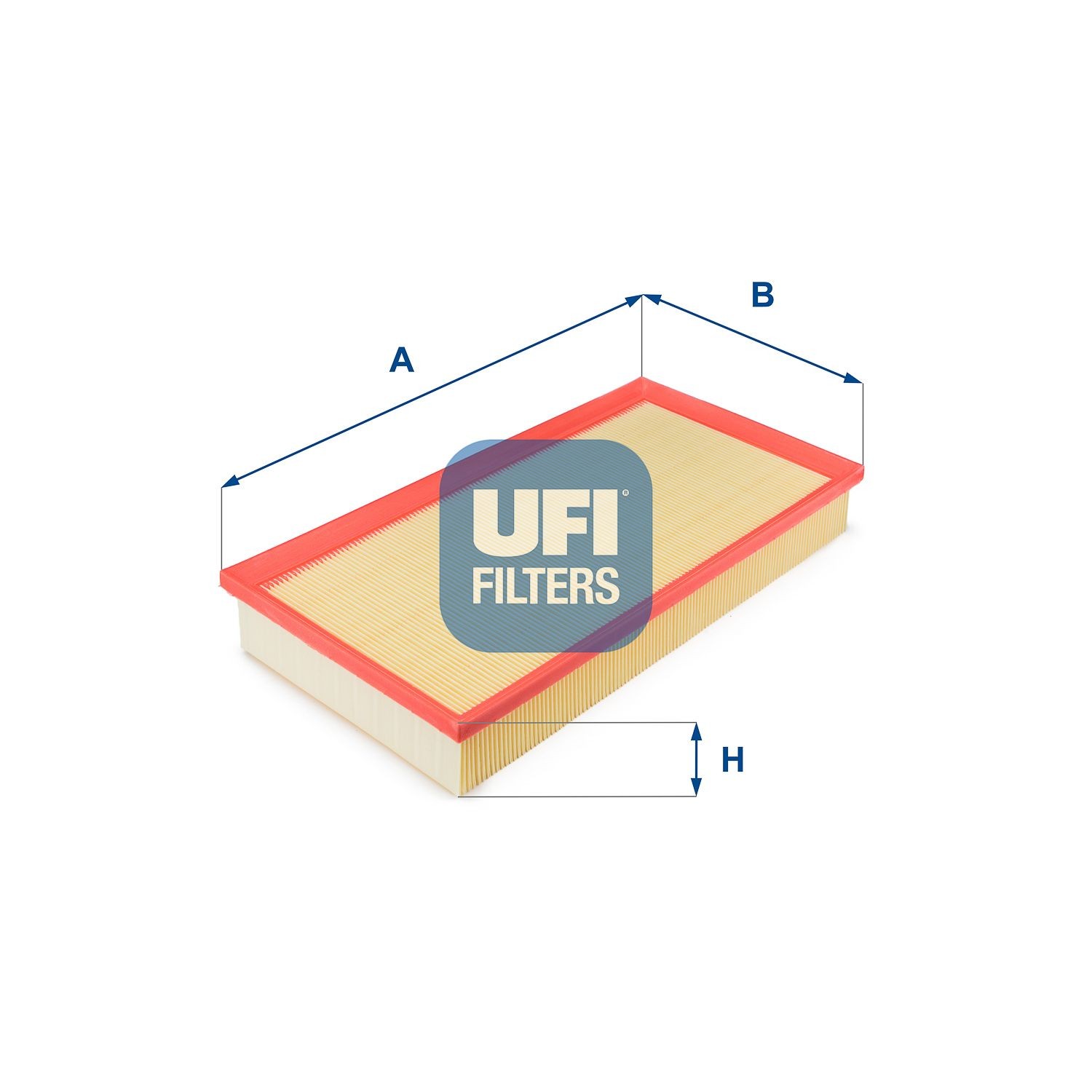 UFI 30.077.00 Filtre à air 50mm, 184,5mm, 364mm, Cartouche filtrante