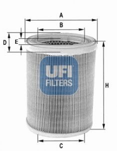 UFI 30.078.01 Air filter 52mm, 305, 190mm, Filter Insert