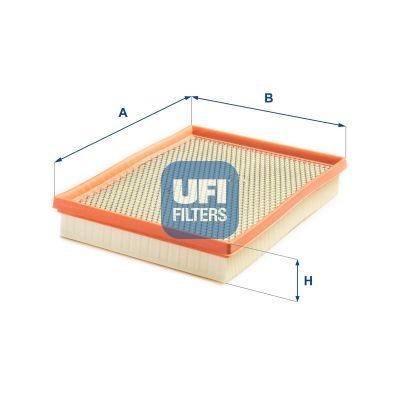 UFI 58mm, 170mm, 305mm, Filter Insert Length: 305mm, Width: 170mm, Height: 58mm Engine air filter 30.081.00 buy