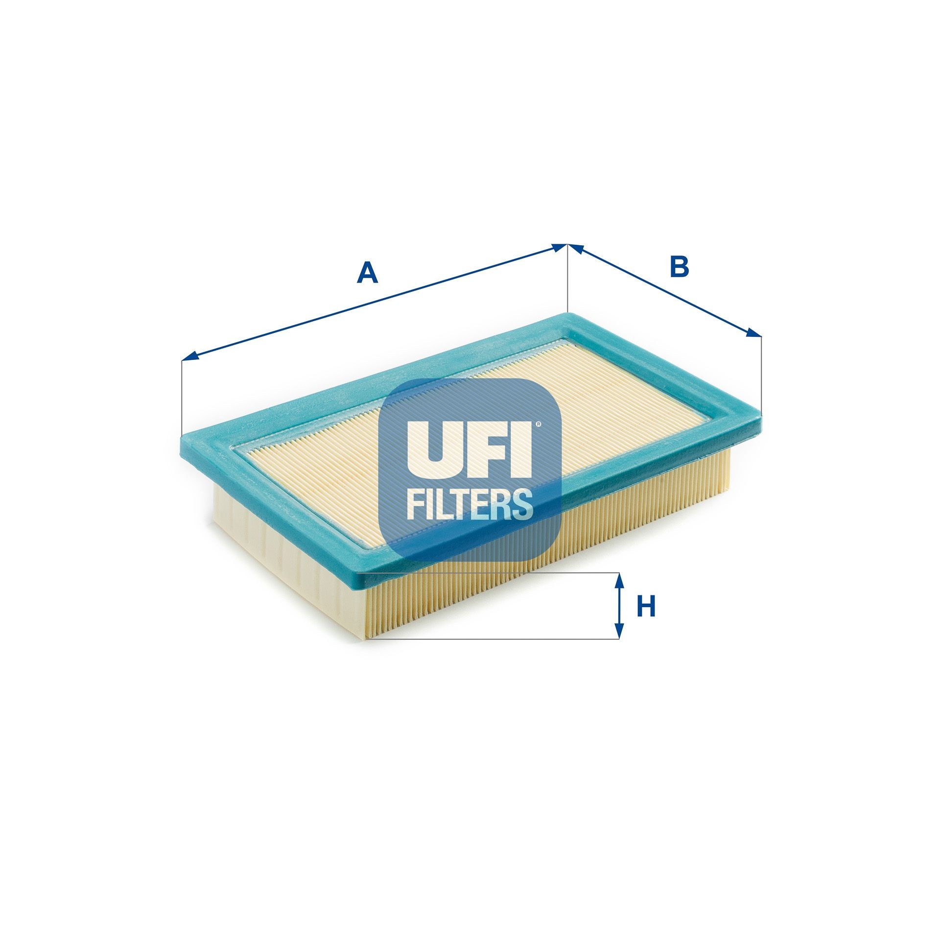30.088.00 UFI Air filters DAIHATSU 44mm, 152,5mm, 245mm, Filter Insert