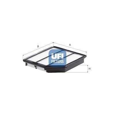UFI 60, 60,0mm, 169mm, 246mm Length: 246mm, Width: 169mm, Height: 60, 60,0mm Engine air filter 30.110.00 buy
