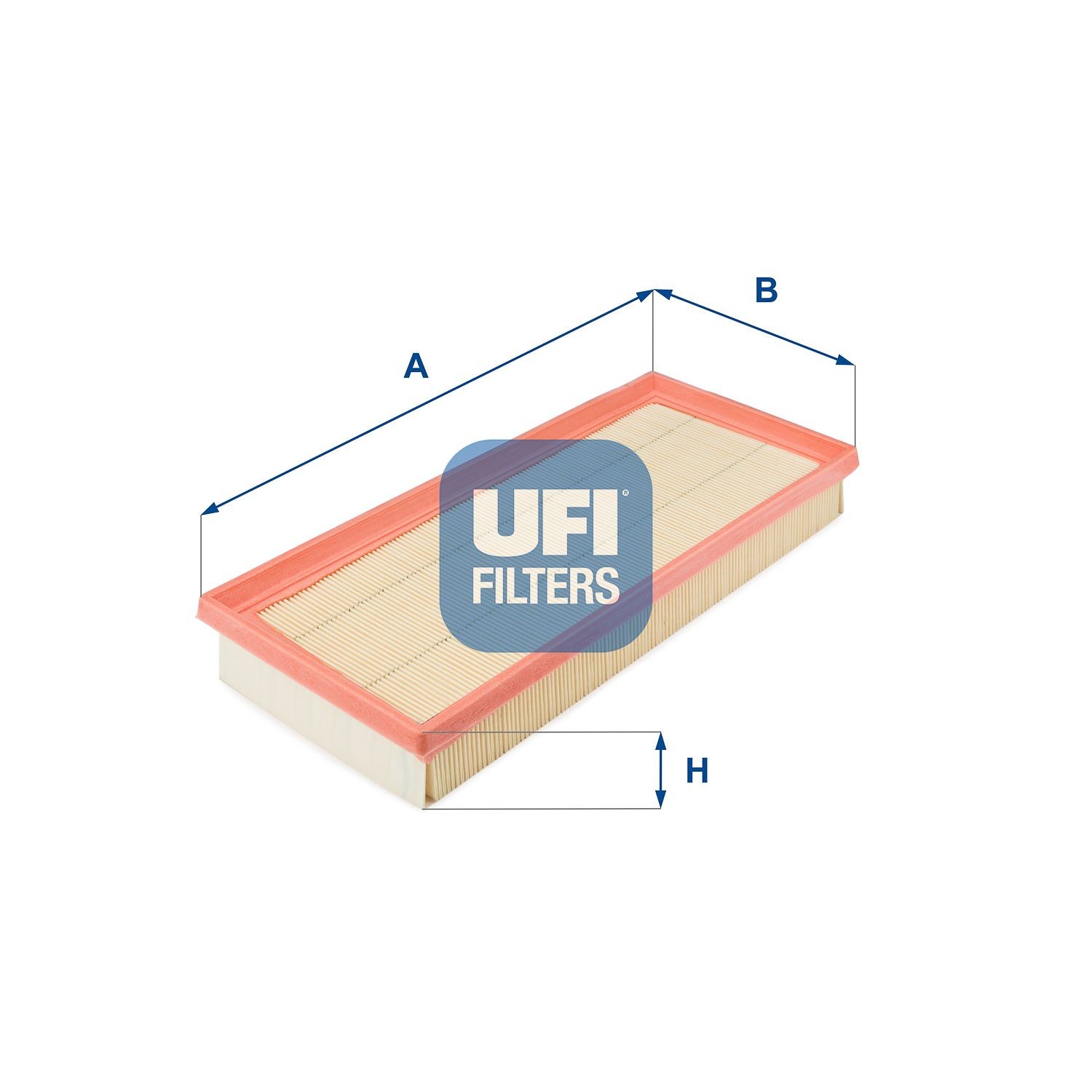 UFI 42mm, 135,7mm, 324mm, Filter Insert Length: 324mm, Width: 135,7mm, Height: 42mm Engine air filter 30.112.00 buy