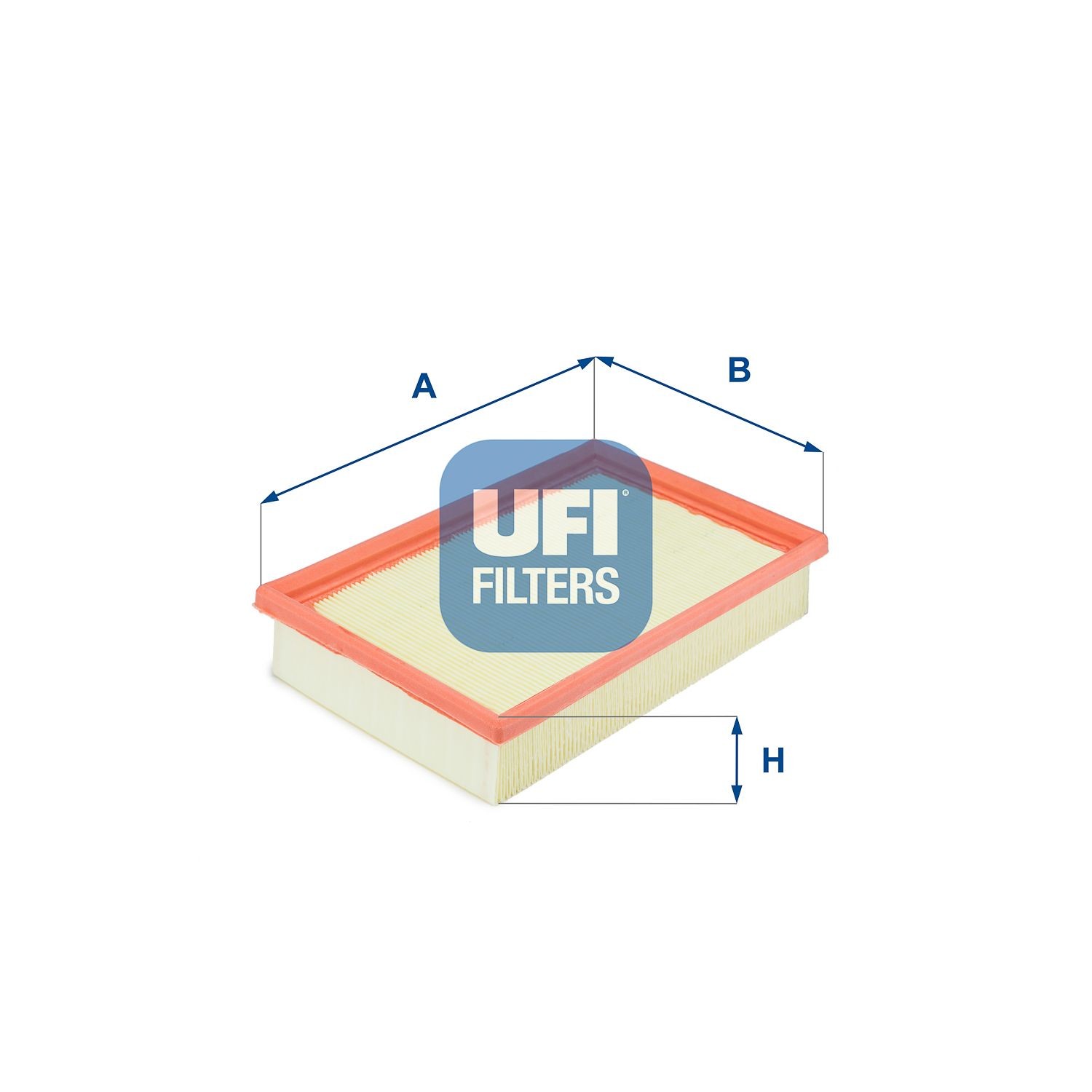UFI 46mm, 157mm, 245mm, Filter Insert Length: 245mm, Width: 157mm, Height: 46mm Engine air filter 30.129.00 buy