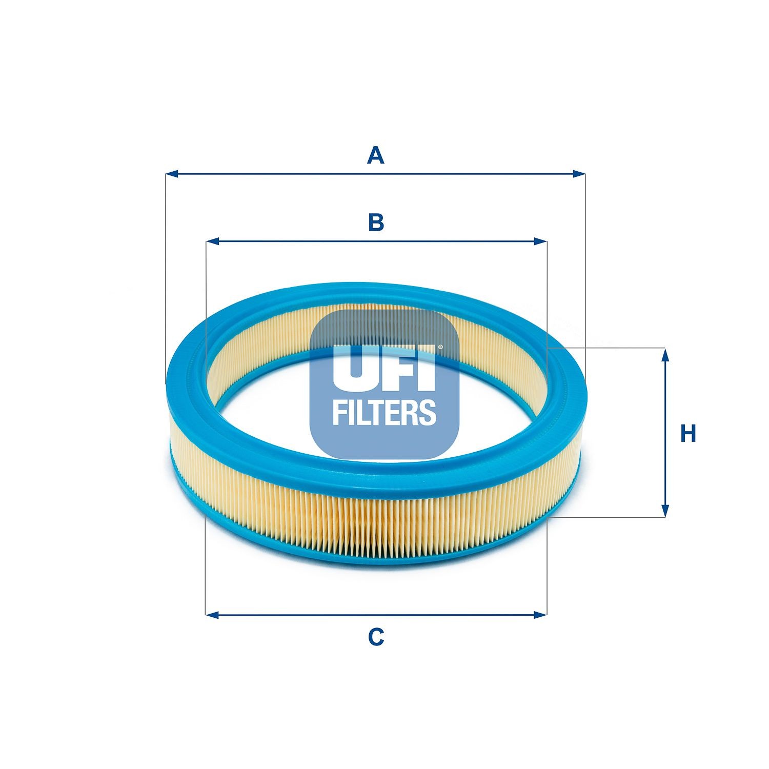 UFI 30.145.01 Air filter 66mm, 293mm, Filter Insert