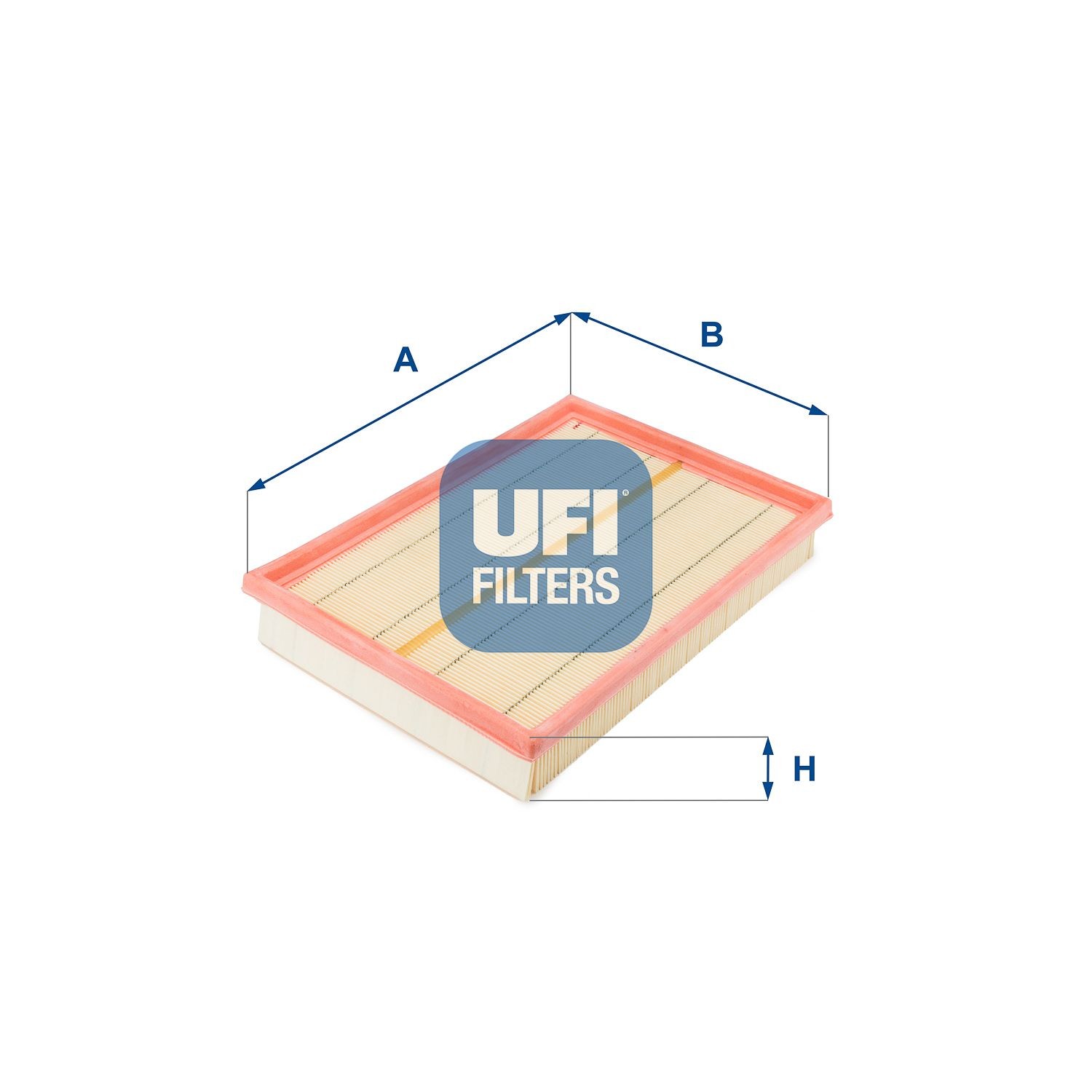 UFI 42mm, 206mm, 290mm, Filter Insert Length: 290mm, Width: 206mm, Height: 42mm Engine air filter 30.159.00 buy