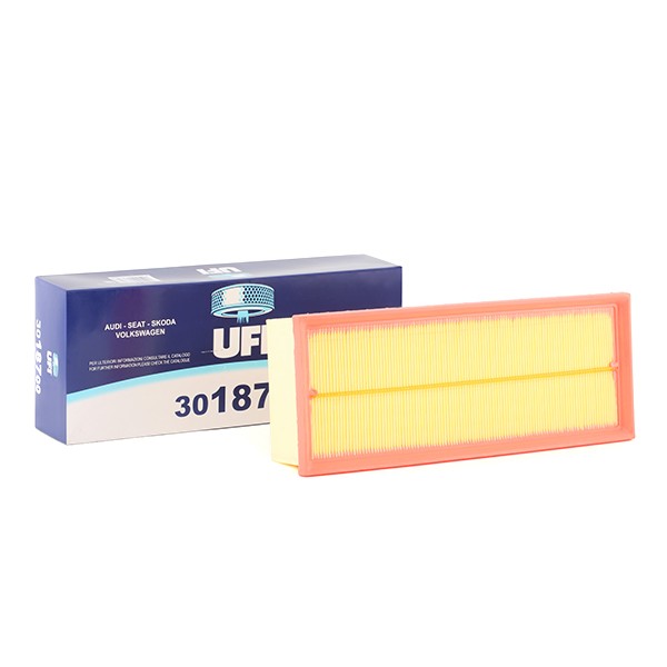 UFI 30.187.00 Vzduchovy filtr 70mm, 135,5mm, 344,5mm, Vložka filtru Škoda v originální kvalitě