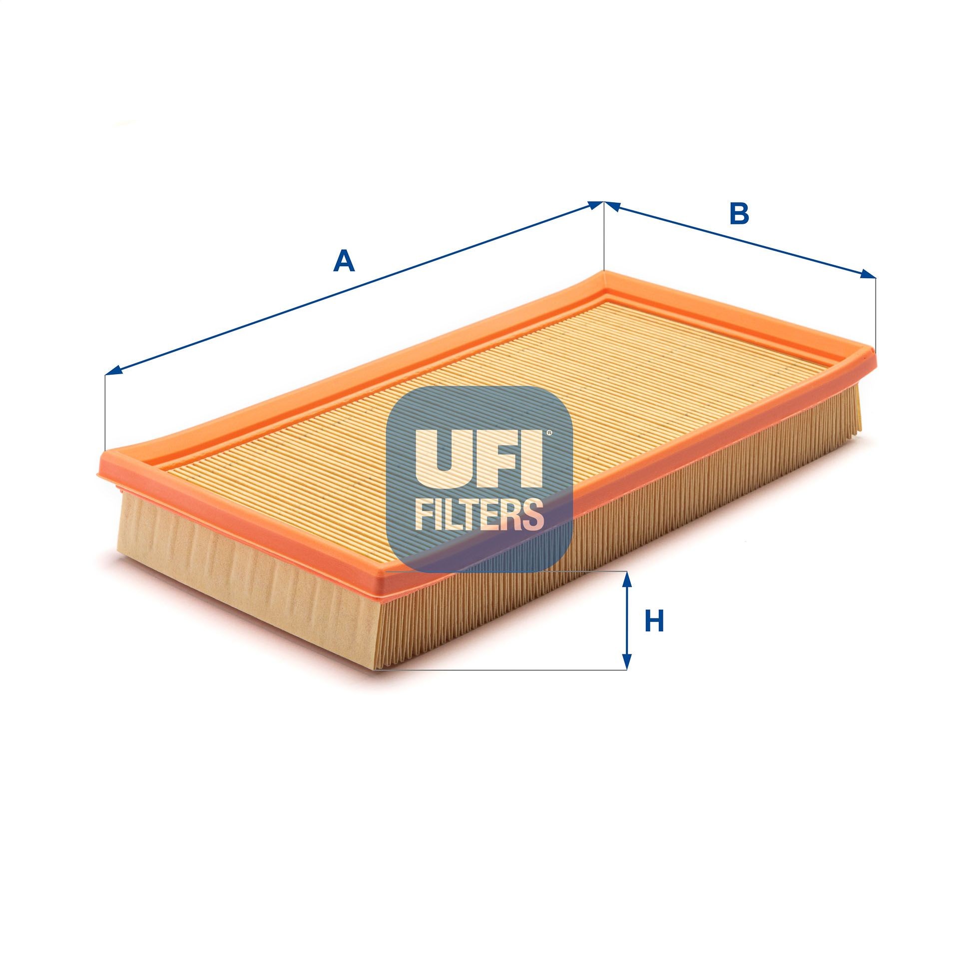 UFI 42mm, 154mm, 300mm, Filter Insert Length: 300mm, Width: 154mm, Height: 42mm Engine air filter 30.199.00 buy