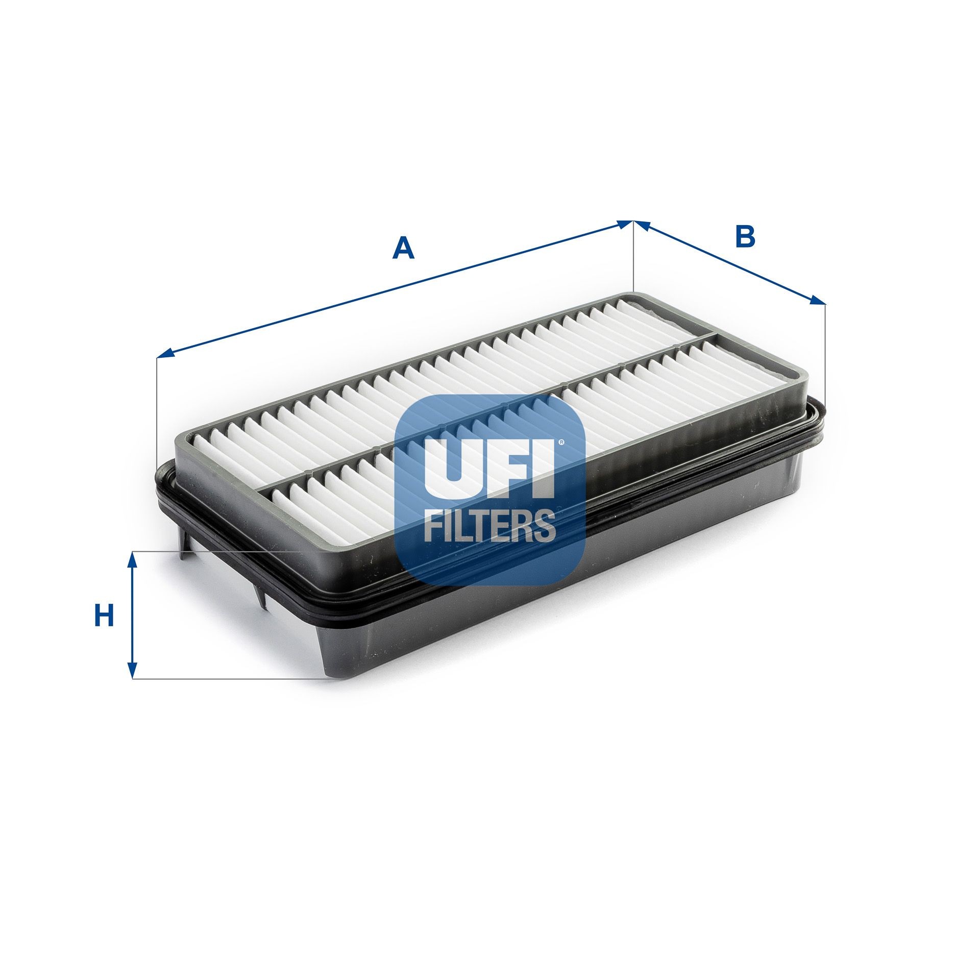 UFI 60mm, 155mm, 308mm, Filter Insert Length: 308mm, Width: 155mm, Height: 60mm Engine air filter 30.225.00 buy