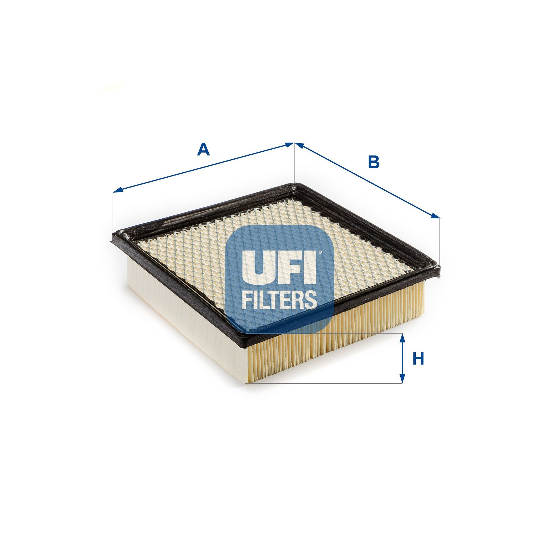 30.238.00 UFI Air filters HONDA 50mm, 200mm, 193mm, Filter Insert
