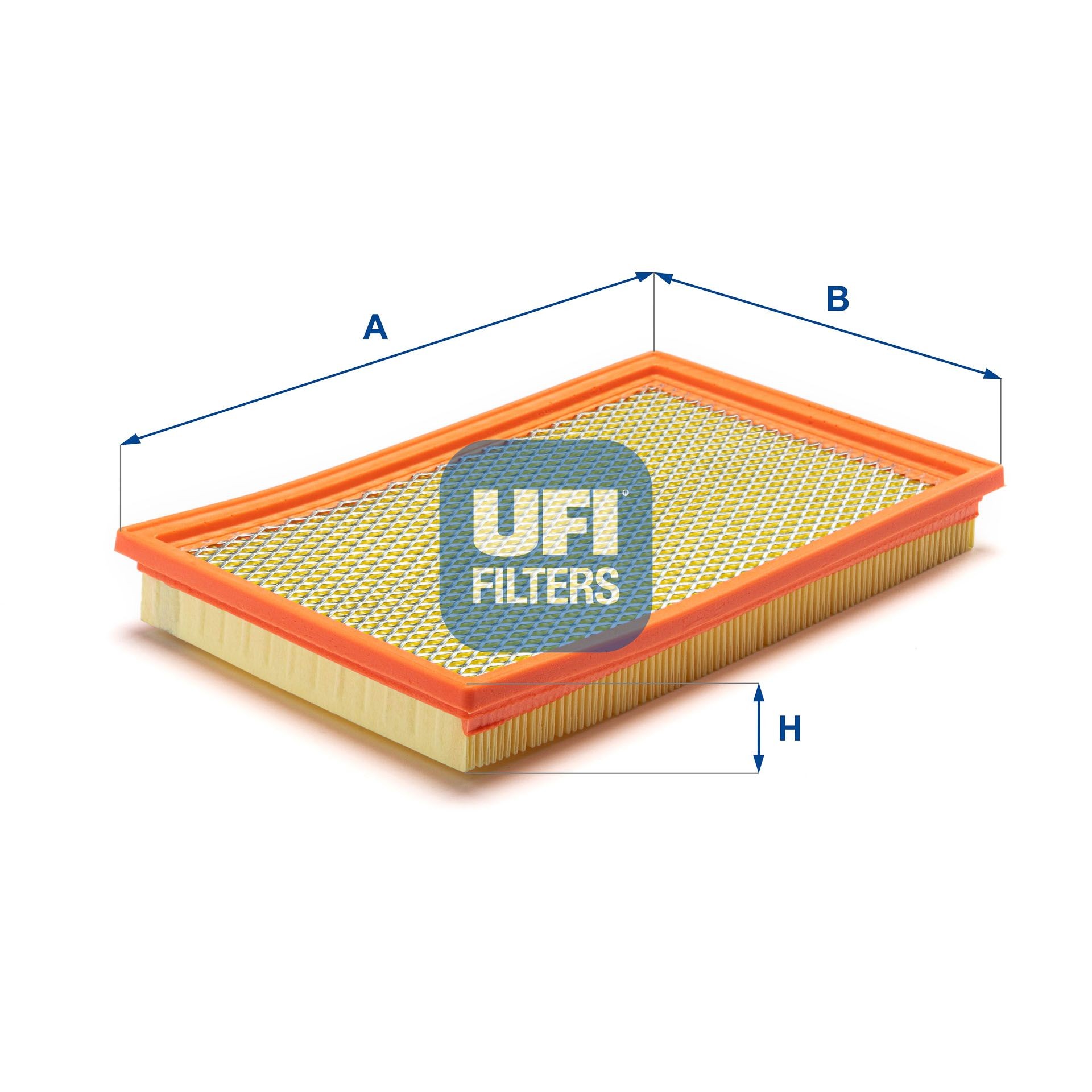 UFI 30.263.00 Air filter 35mm, 168mm, 268mm, Filter Insert