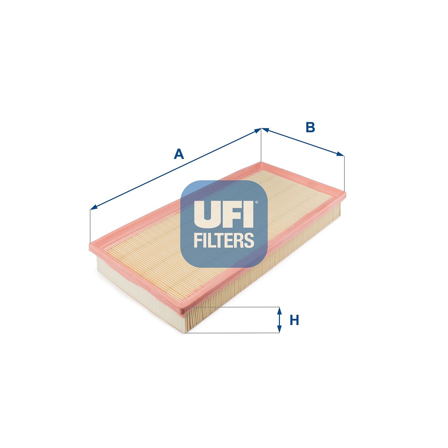 UFI 46mm, 182mm, 390mm, Filter Insert Length: 390mm, Width: 182mm, Height: 46mm Engine air filter 30.273.00 buy