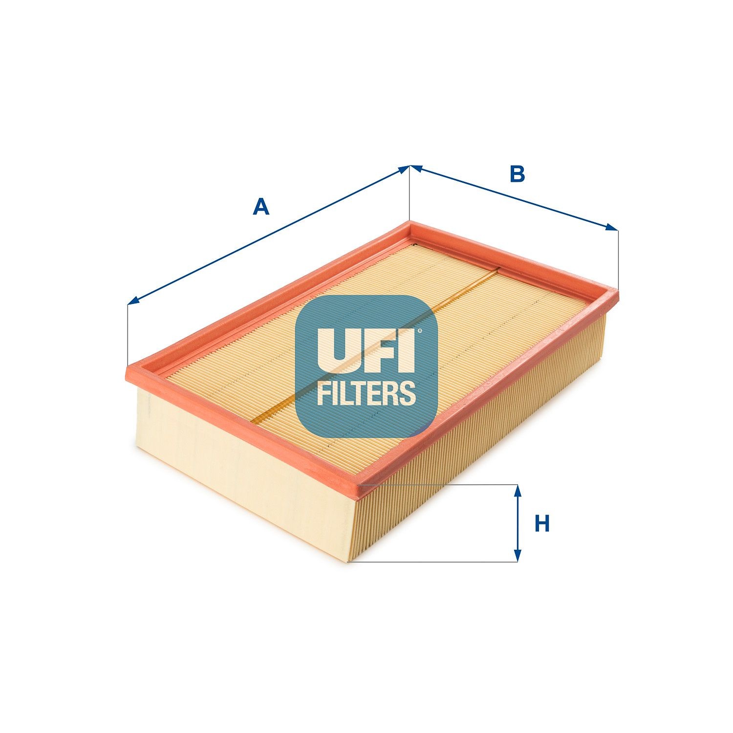 UFI 30.320.00 Luftfilter 58mm, 190mm, 316mm, Filterinsats
