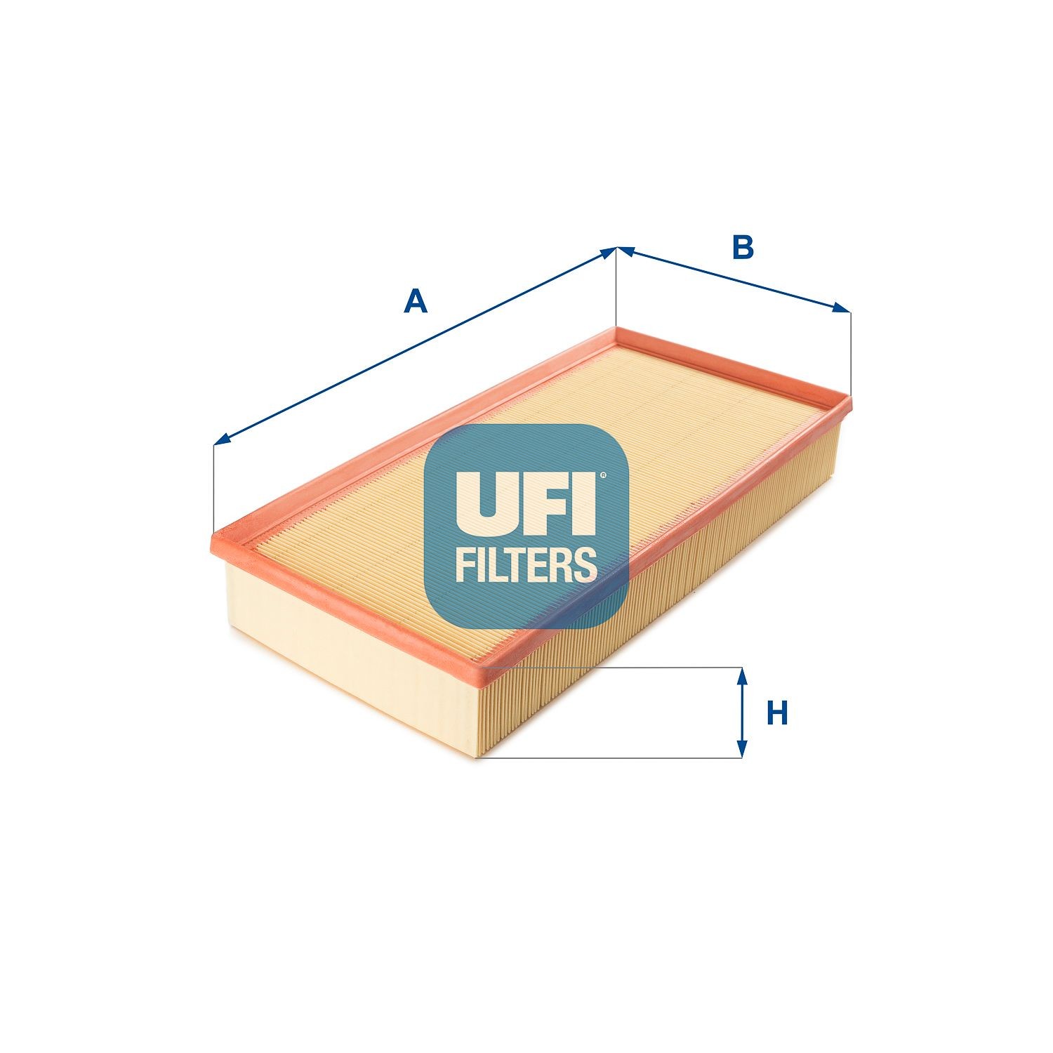 UFI 30.329.00 Air filter 58mm, 187mm, 390mm, Filter Insert