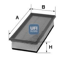 UFI 30.350.00 Air filter 72mm, 192mm, 310mm, Filter Insert