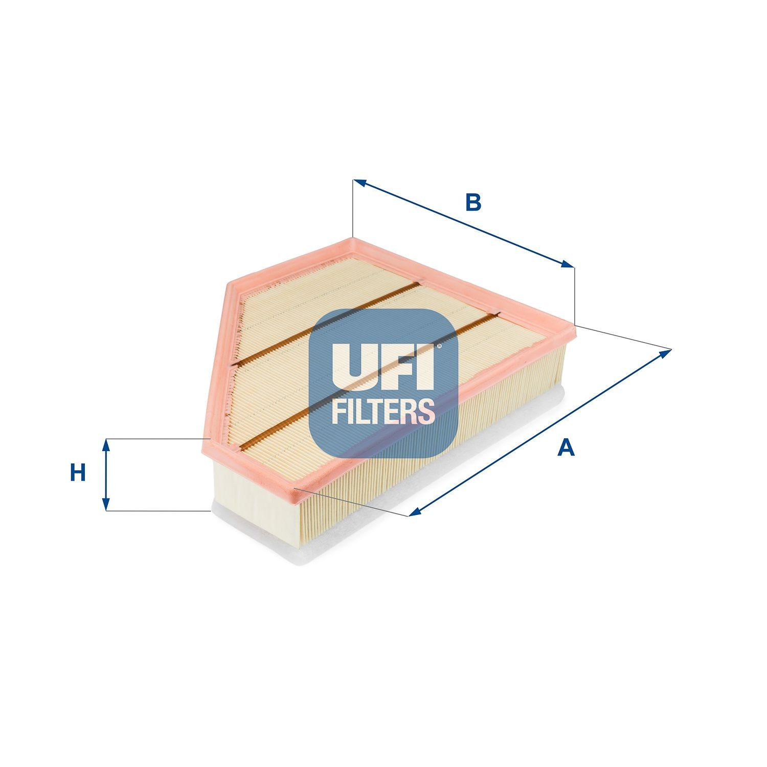 UFI 65mm, 236mm, 301mm, Filter Insert Length: 301mm, Width: 236mm, Height: 65mm Engine air filter 30.357.00 buy
