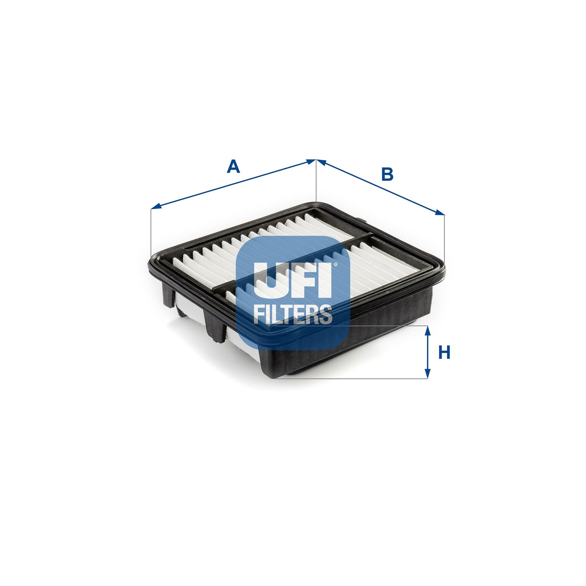 UFI 60mm, 164,5mm, 170mm, Filter Insert Length: 170mm, Width: 164,5mm, Height: 60mm Engine air filter 30.451.00 buy