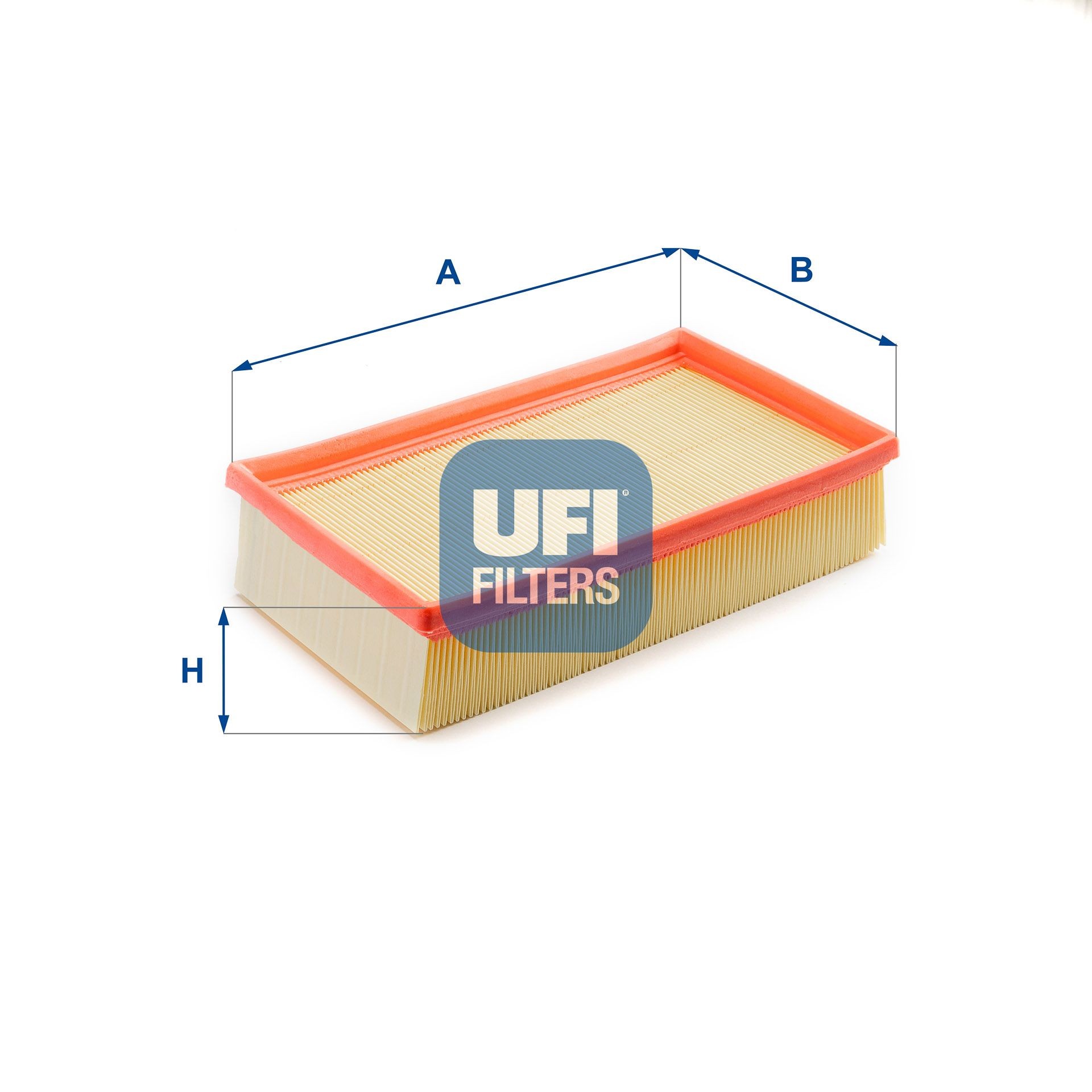 UFI 30.914.02 Air filter 57,5mm, 155,5mm, 255mm, Filter Insert