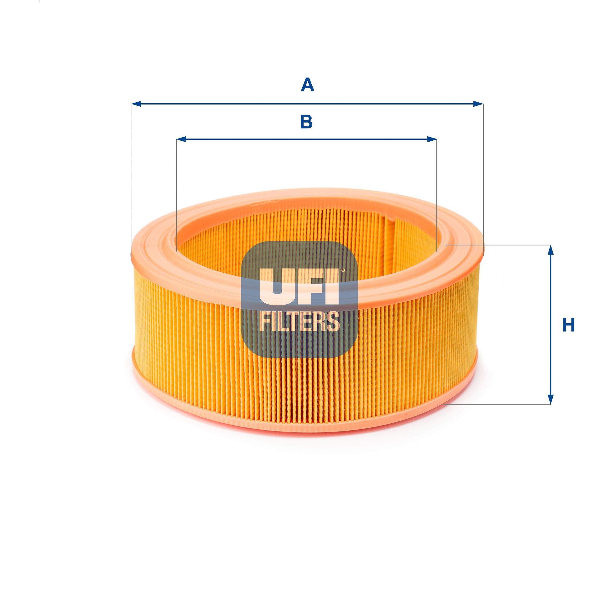 UFI 30.917.01 Air filter 95mm, 244mm, Filter Insert