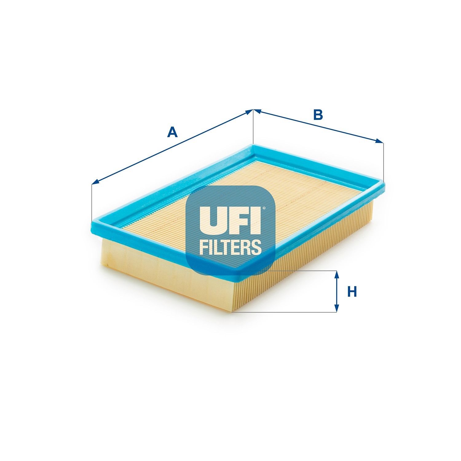UFI 37mm, 135mm, 225mm Length: 225mm, Width: 135mm, Height: 37mm Engine air filter 30.989.00 buy