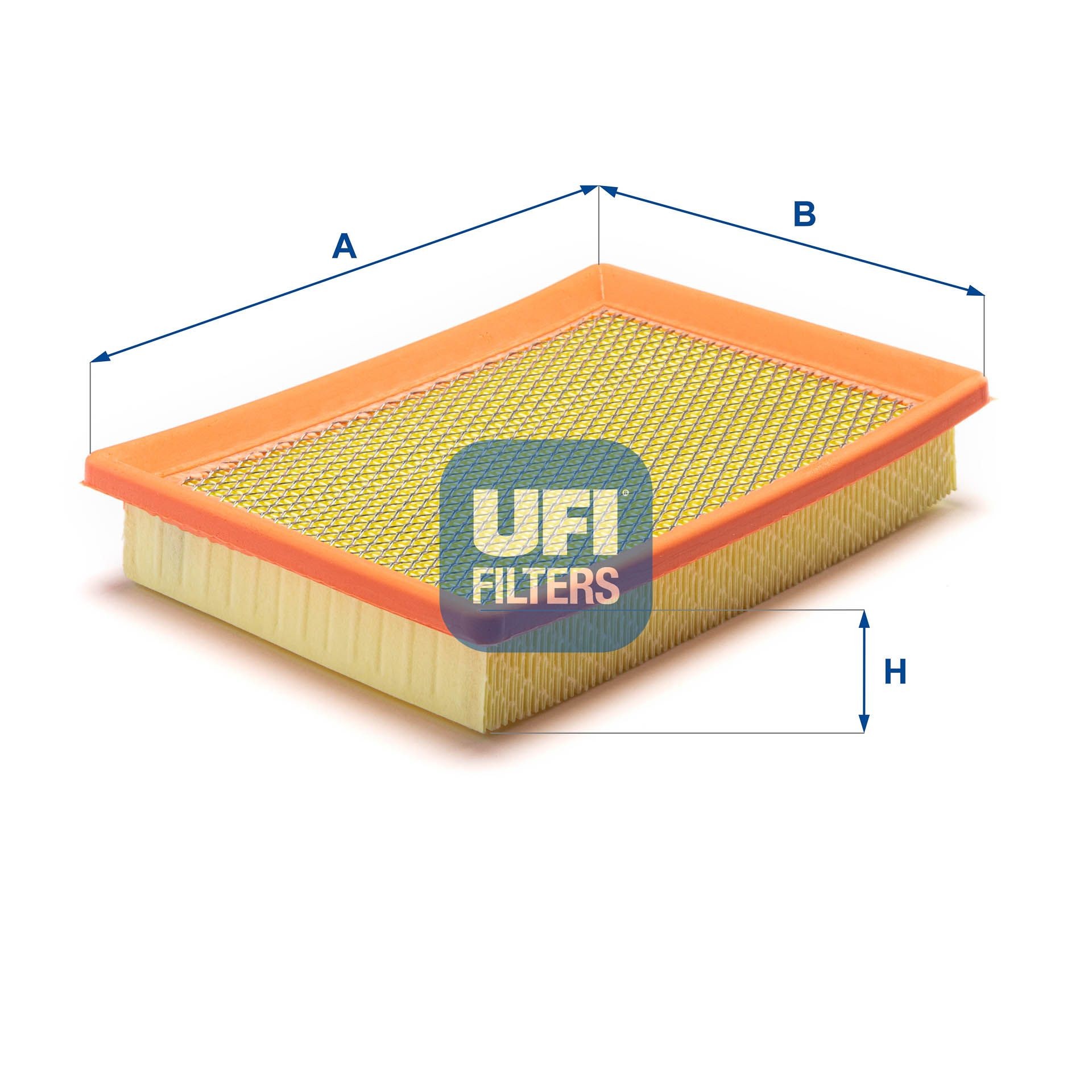 UFI 30.999.00 Air filter 41mm, 178mm, 244mm, Filter Insert