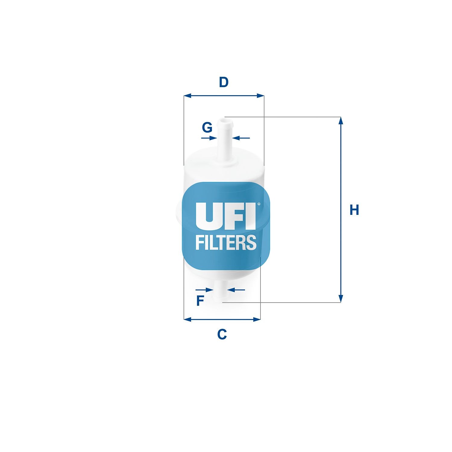 Original UFI Fuel filters 31.010.00 for OPEL CAMPO