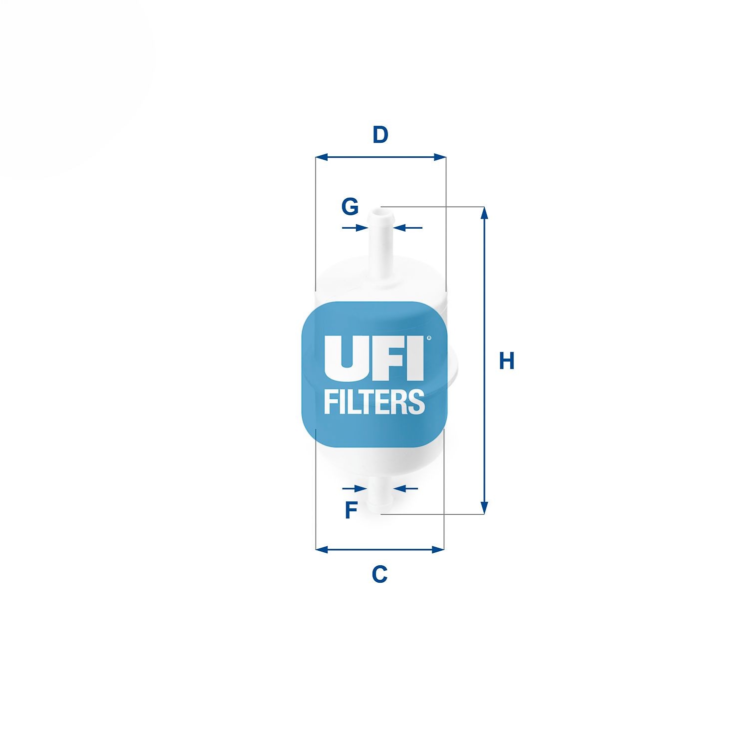 UFI 31.028.00 Fuel filter Filter Insert, 8mm, 8mm