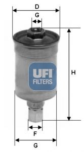 UFI 31.511.00 Fuel filter Filter Insert