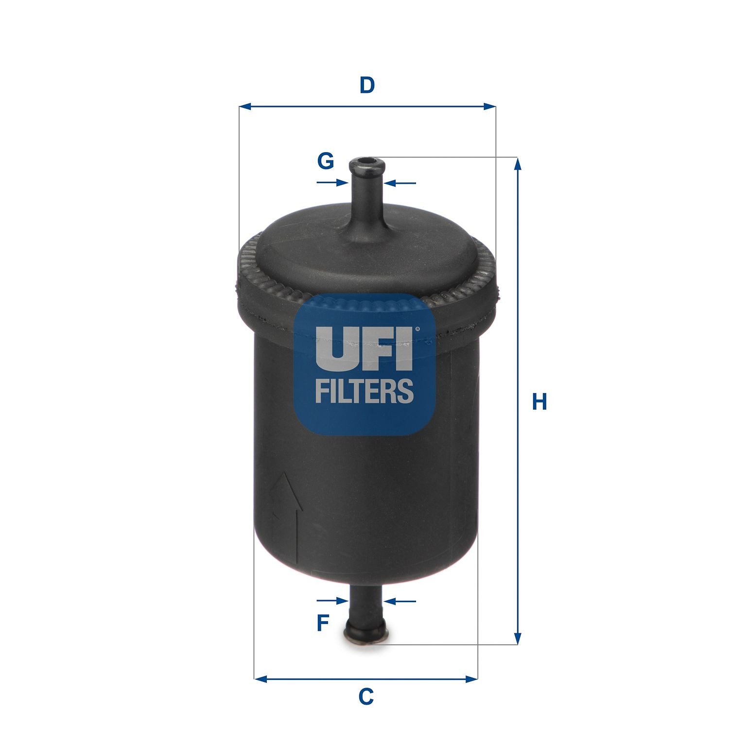 UFI 31.512.00 Fuel filter Filter Insert, 8mm, 8mm