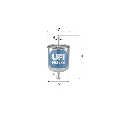 UFI 31.529.00 Fuel filter 164000W010