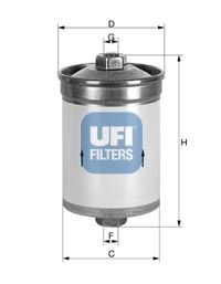 UFI Palivový filtr BMW 31.531.00 v originální kvalitě