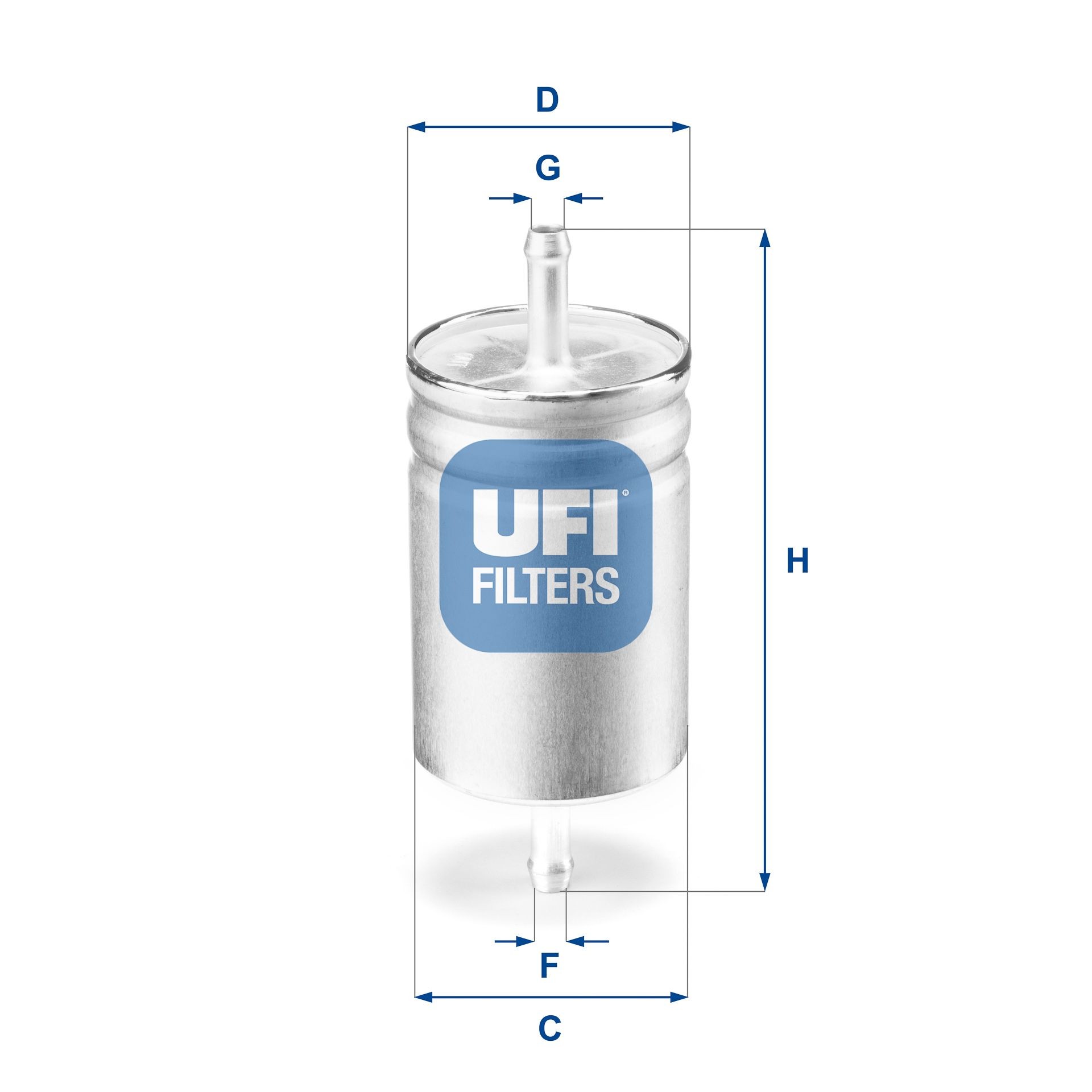 Original UFI Inline fuel filter 31.611.00 for OPEL REKORD