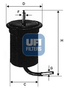 Original 31.696.00 UFI Fuel filter MAZDA