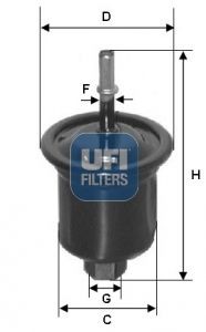 31.731.00 UFI Fuel filters MITSUBISHI Filter Insert, 7,9mm