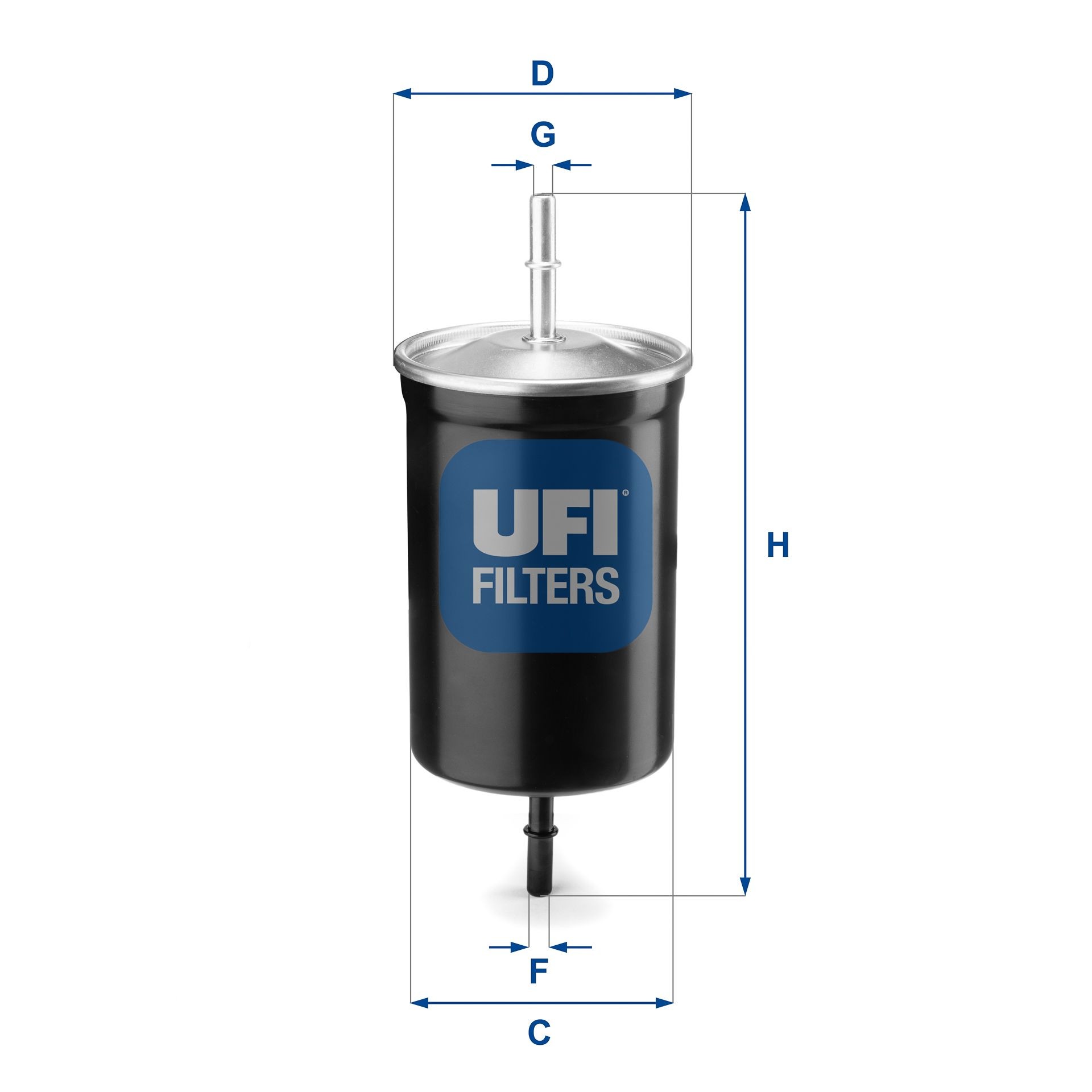 Original UFI Inline fuel filter 31.747.00 for VOLVO XC70