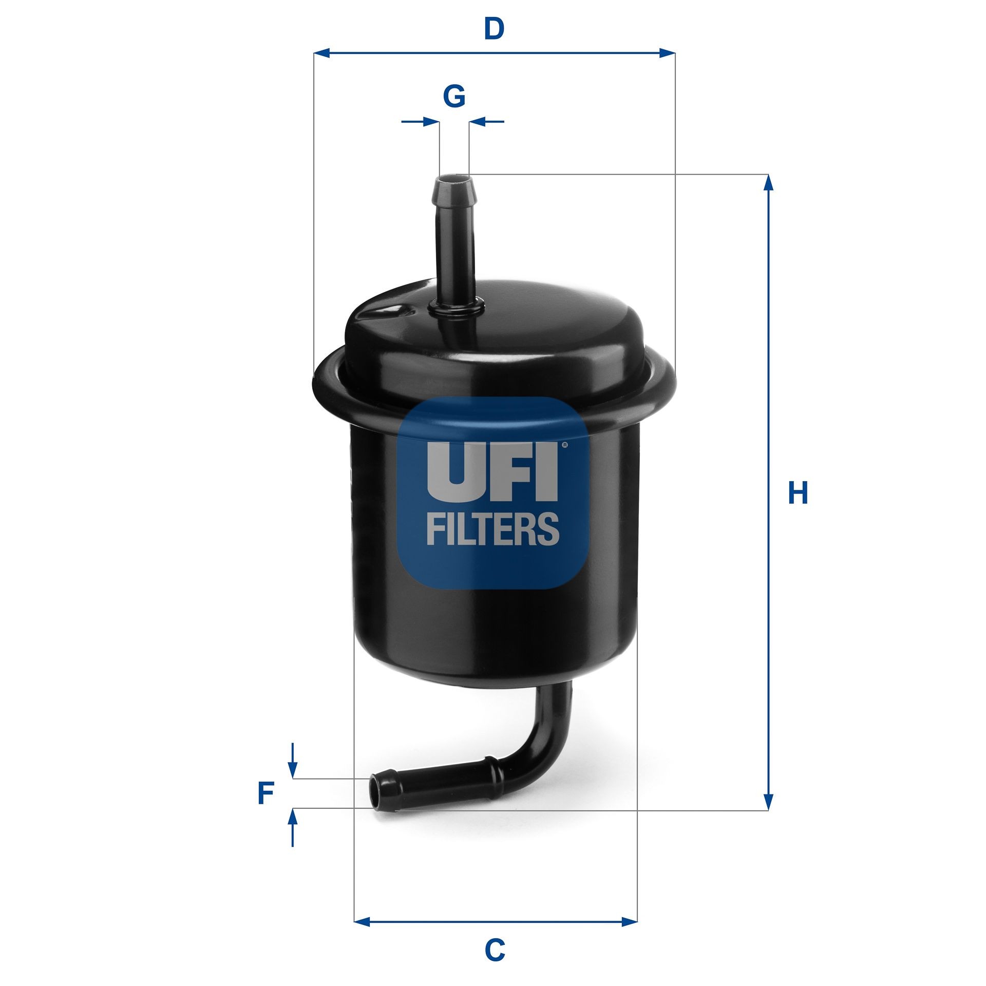 Suzuki SWIFT Inline fuel filter 7243563 UFI 31.801.00 online buy