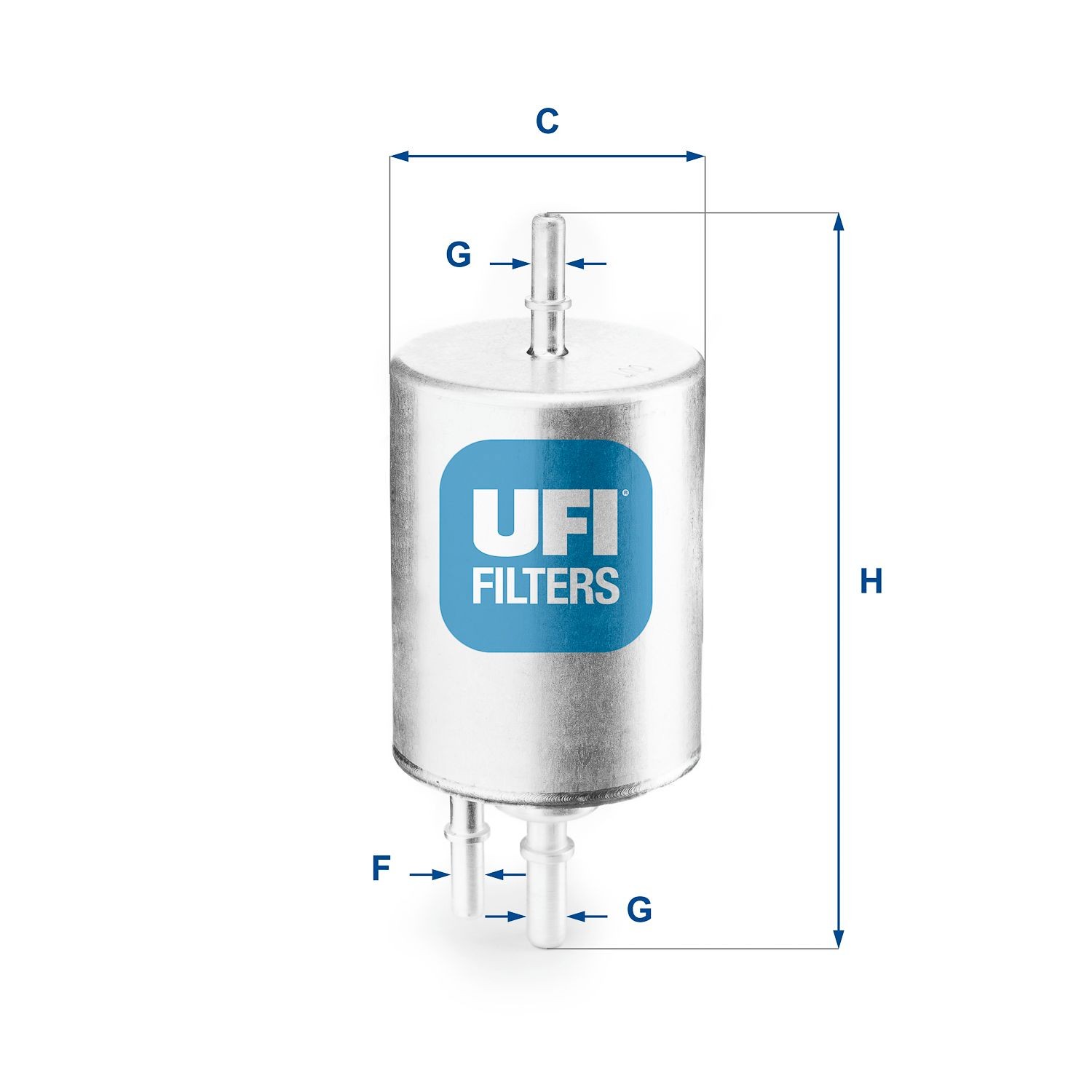 UFI 31.831.00 Fuel filter Filter Insert, 8mm, 8mm