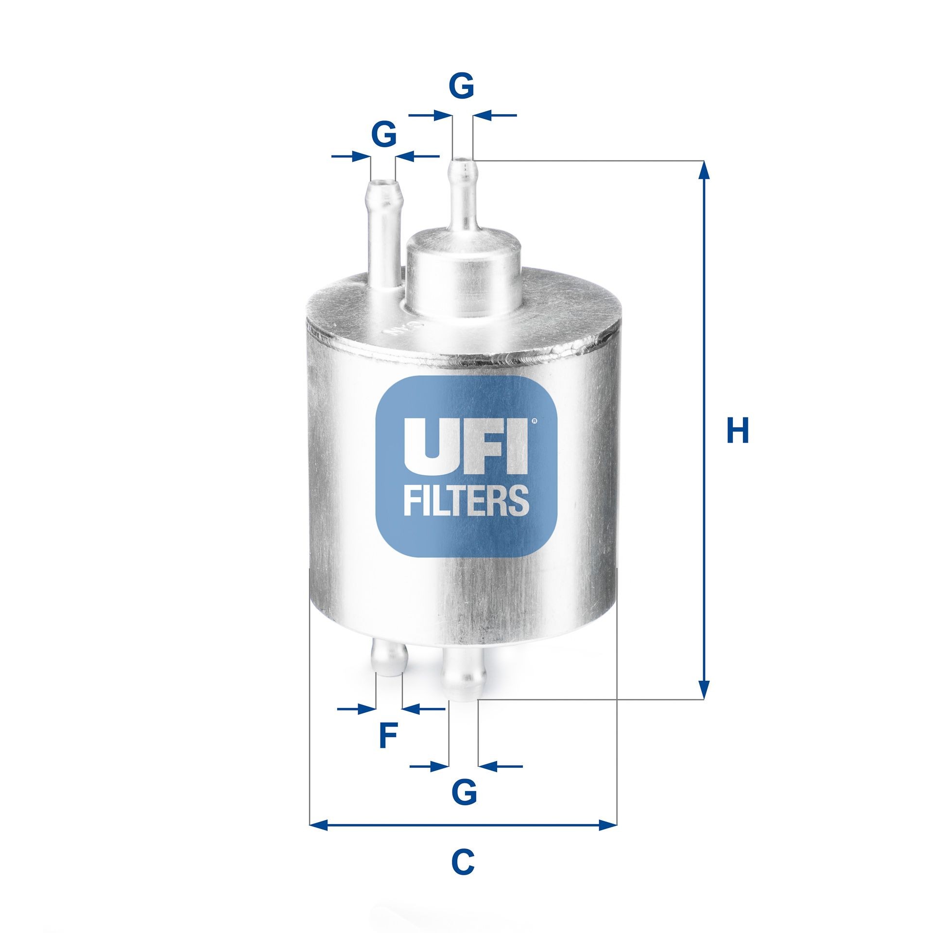 Original UFI Inline fuel filter 31.834.00 for MERCEDES-BENZ A-Class