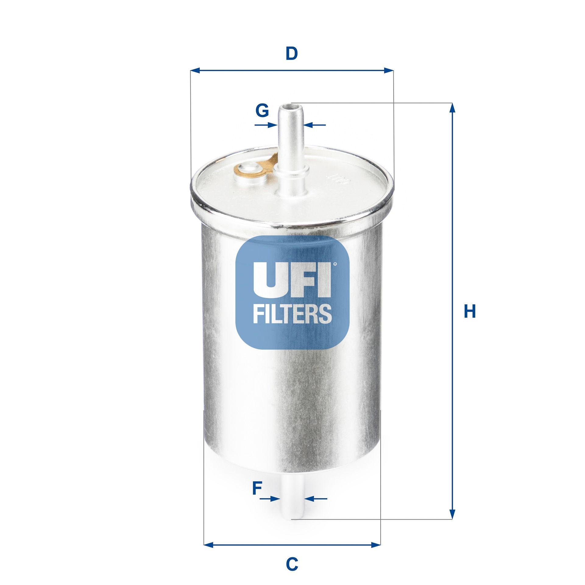 UFI 31.835.00 Fuel filter 0 002 591 V0 04