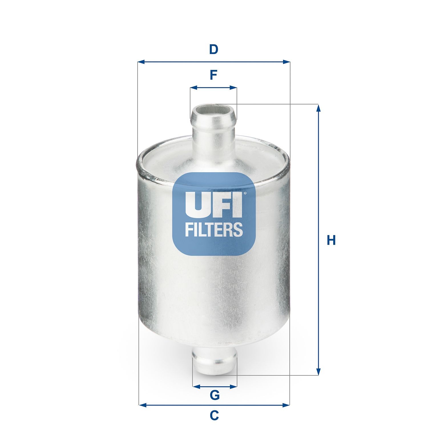 UFI 31.836.00 Filtro carburante diesel Cartuccia filtro, Gas liquefatto (GPL), 14mm, 14mm