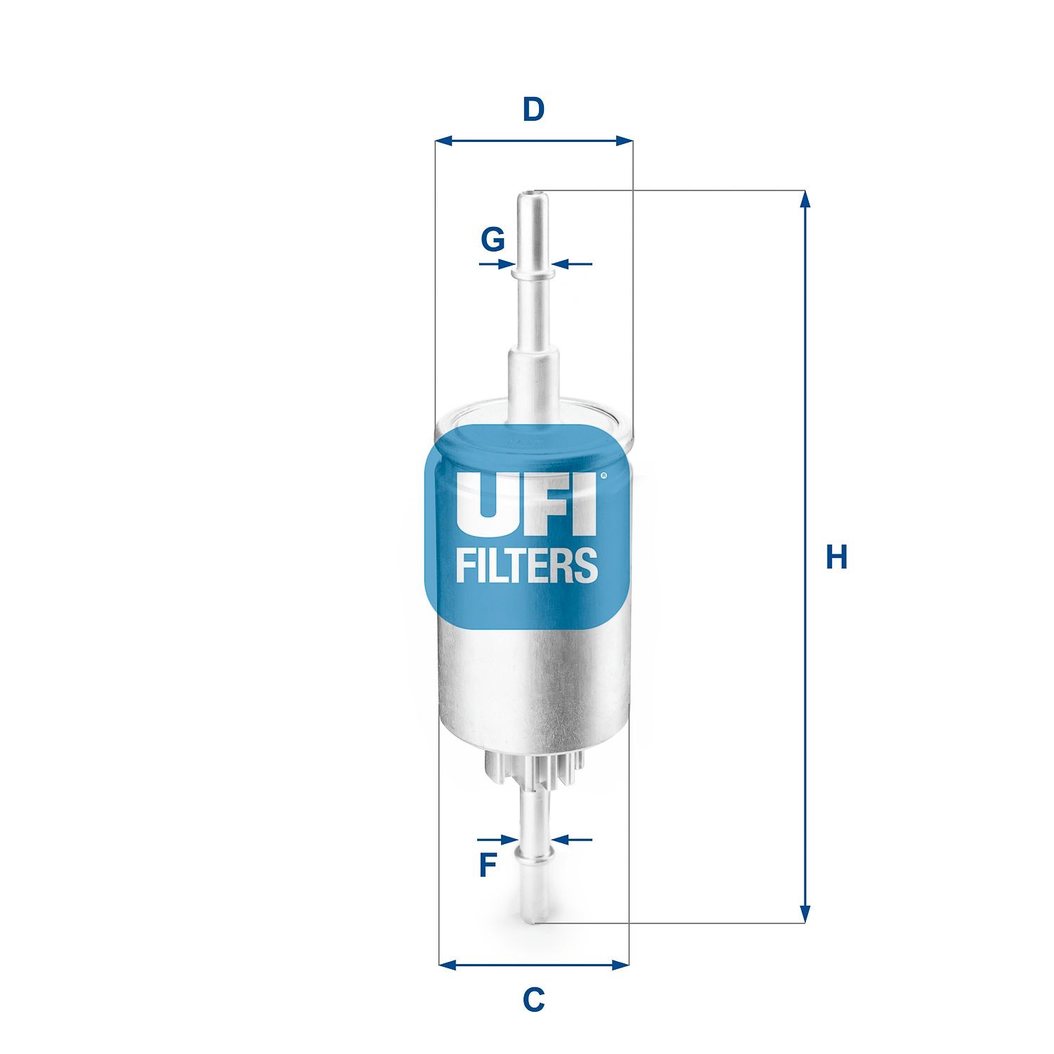Original 31.844.00 UFI Inline fuel filter MAZDA
