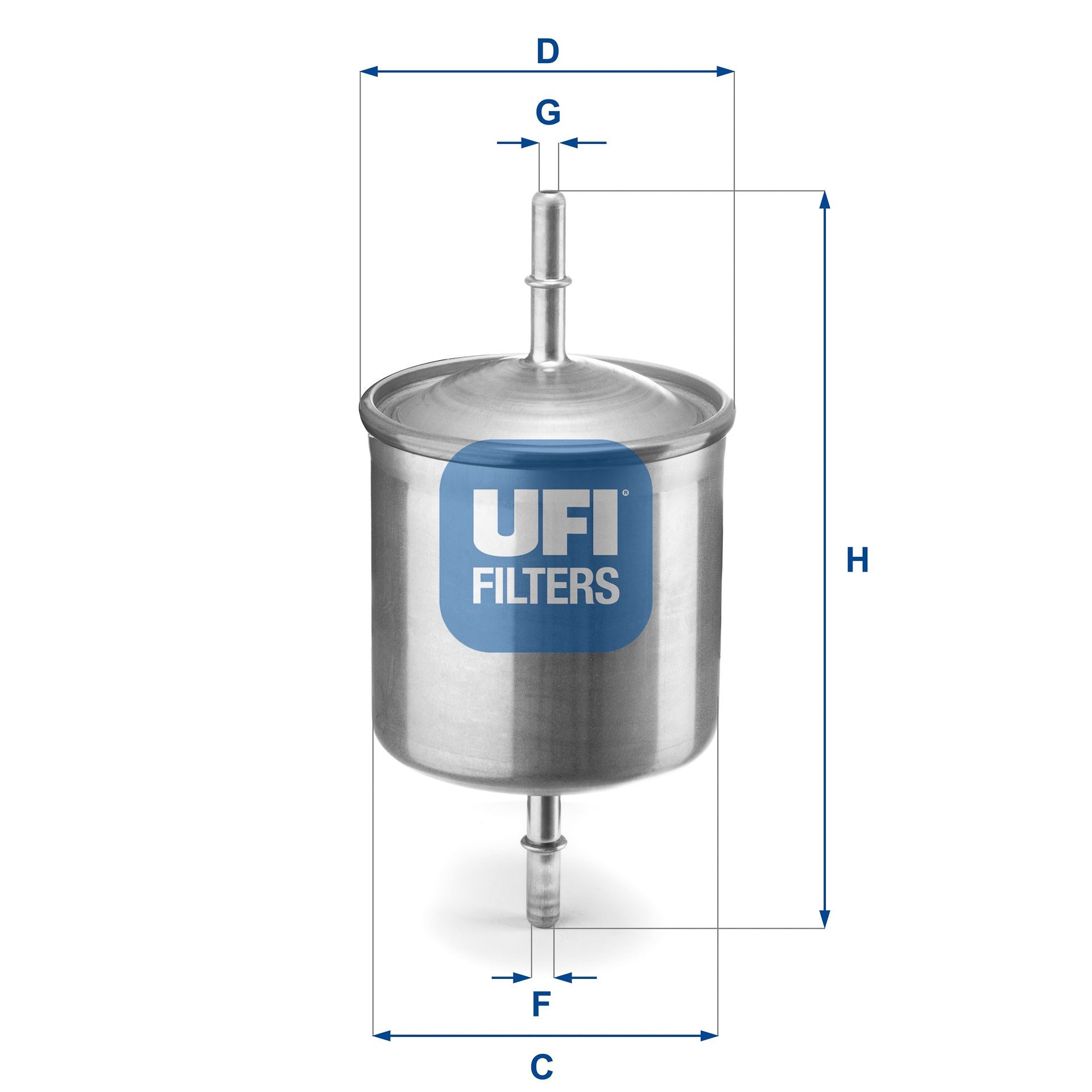UFI 31.846.00 Fuel filter Filter Insert, 8mm, 8mm