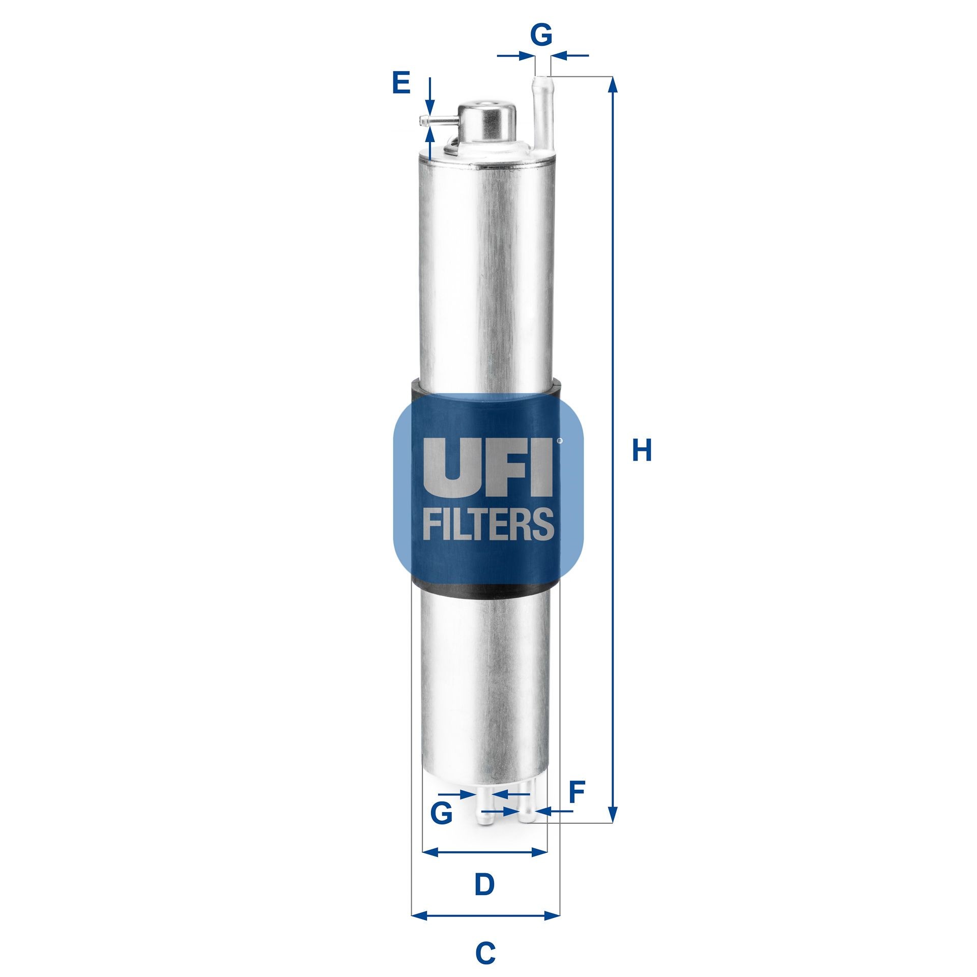 UFI 31.847.00 Fuel filter Filter Insert, 8mm, 8mm