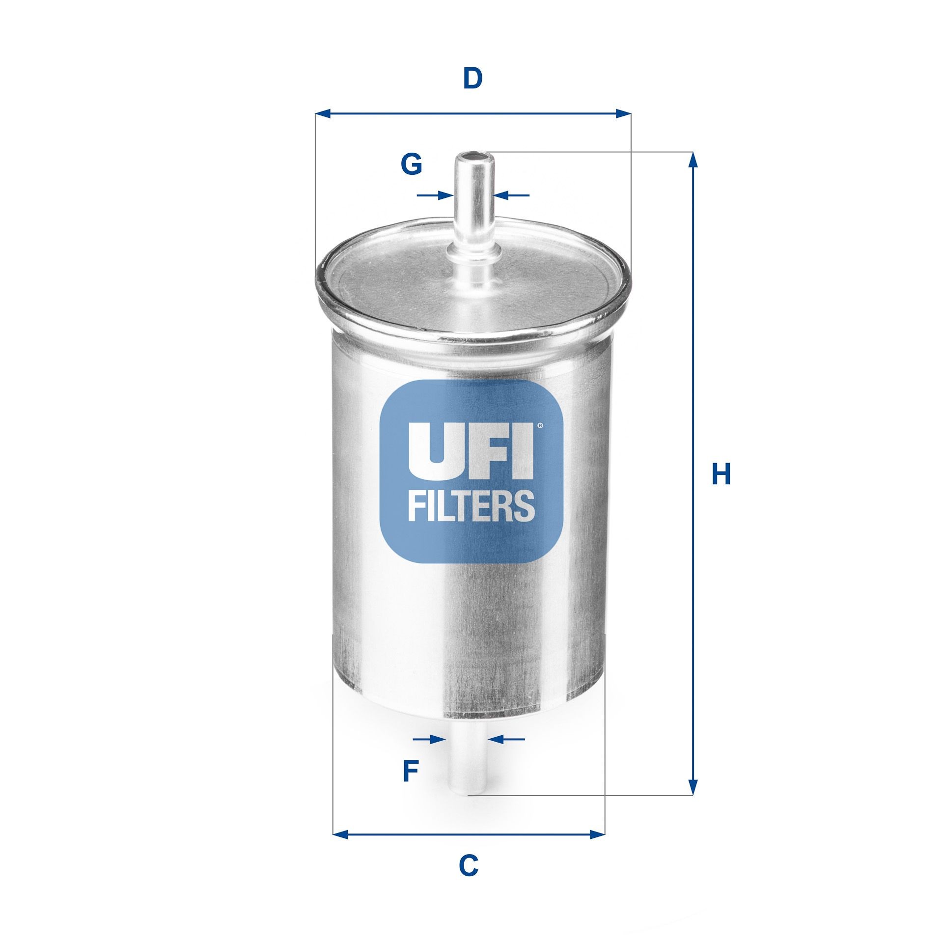 UFI 31.923.00 Fuel filter Filter Insert, 8mm, 8mm