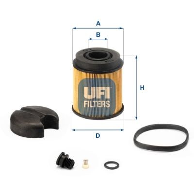 UFI 44.001.00 Harnstofffilter für AVIA D-Line LKW in Original Qualität