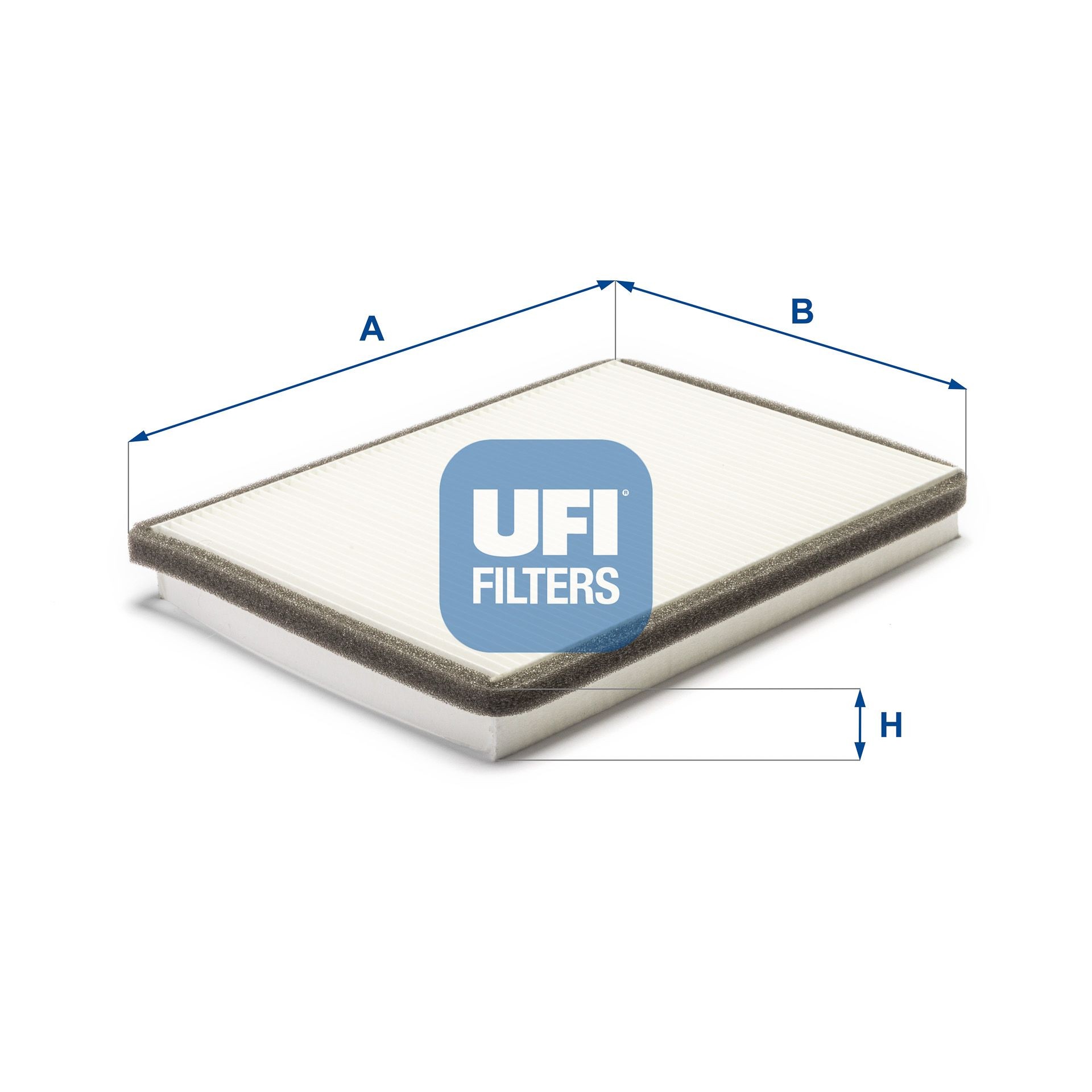 UFI Particulate Filter, 268 mm x 191 mm x 29,5 mm Width: 191mm, Height: 29,5mm, Length: 268mm Cabin filter 53.004.00 buy