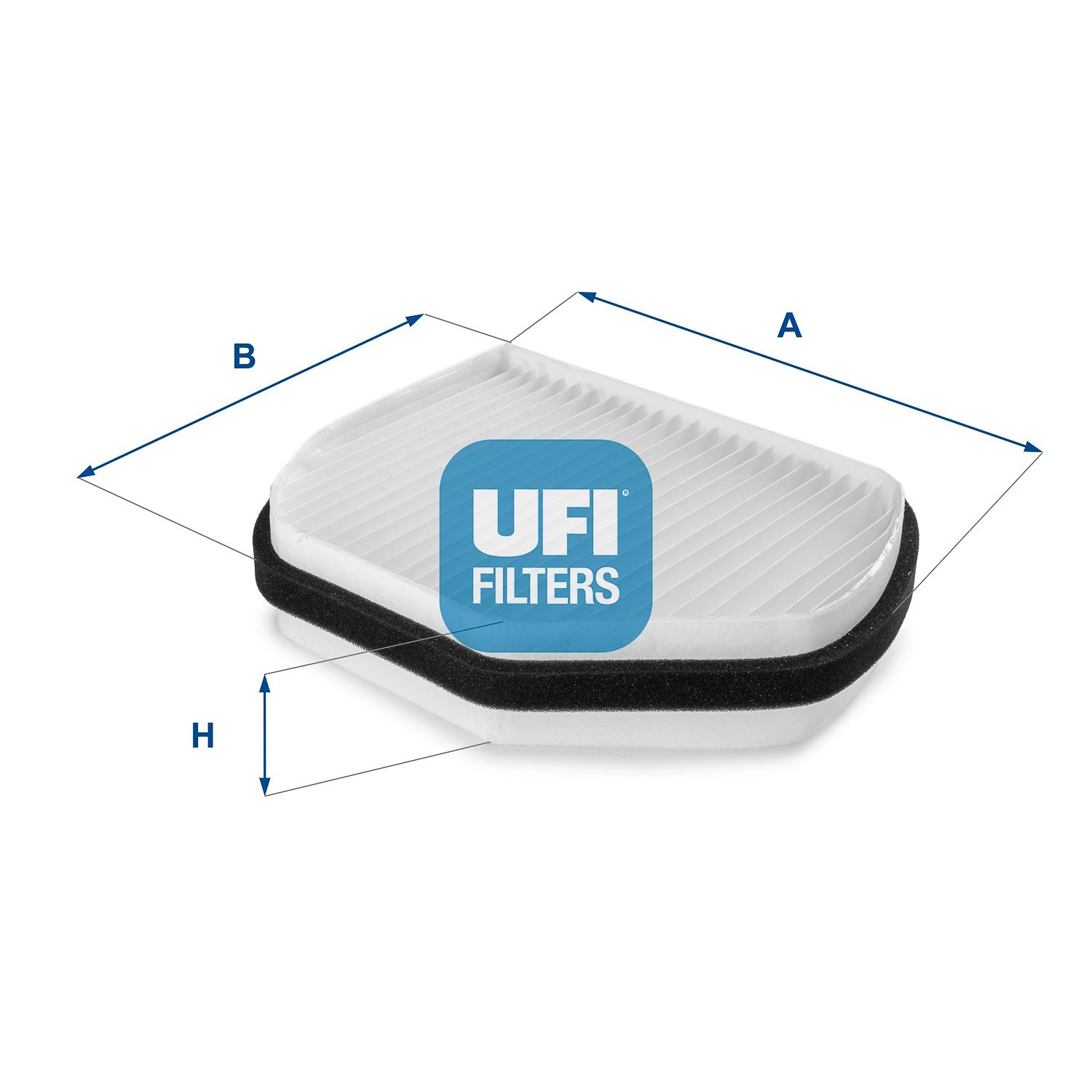 UFI 53.007.00 Pollen filter Particulate Filter, 268,5 mm x 219,5 mm x 54 mm